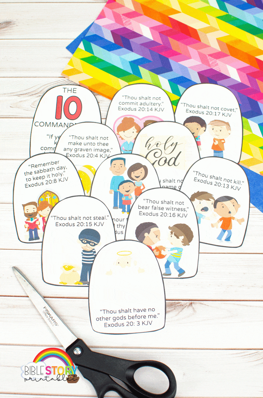 10 Commandments Craft For Preschoolers Bible Story Printables