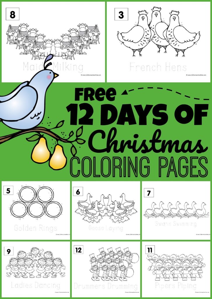 12 Days Of Christmas Printable Pdf Printable Word Searches