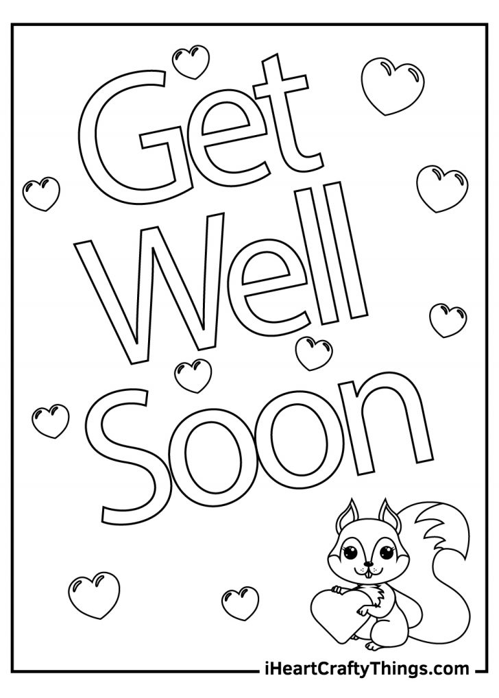 15 Get Well Soon Coloring Pages 100 Free Printables