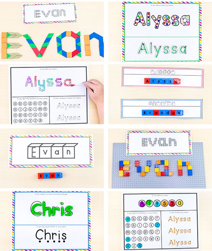 19 Free Printable Name Writing Activities For Preschoolers Kids