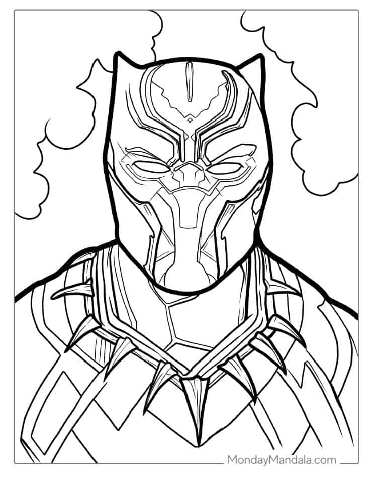 20 Black Panther Coloring Pages Free PDF Printables