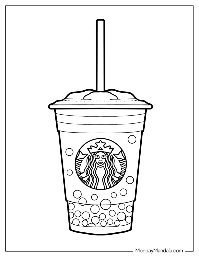 20 Boba Tea Coloring Pages Free PDF Printables 