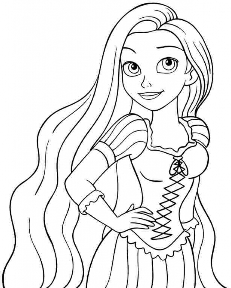 20 Free Printable Rapunzel Coloring Pages EverFreeColoring