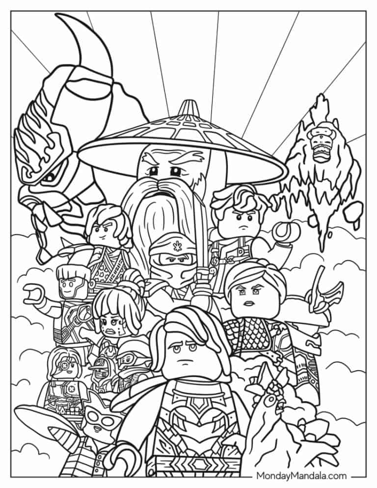 20 Lego Ninjago Coloring Pages Free PDF Printables 