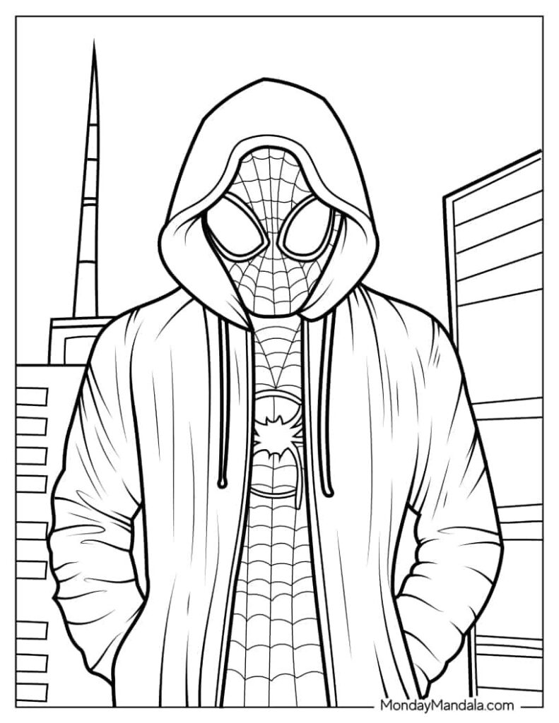 20 Miles Morales Coloring Pages Free Pdf Printables Artofit