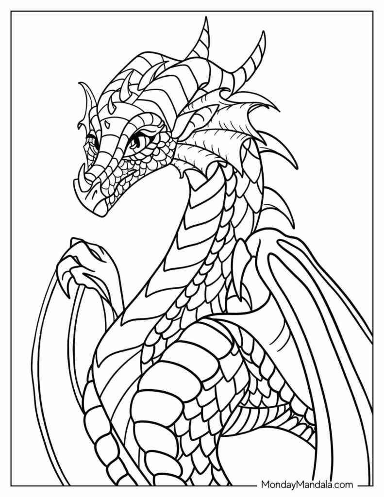 20 Wings Of Fire Coloring Pages Free PDF Printables 