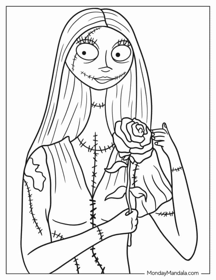 22 Nightmare Before Christmas Coloring Pages Free PDFs 