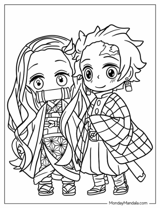 32 Demon Slayer Coloring Pages Free PDF Printables