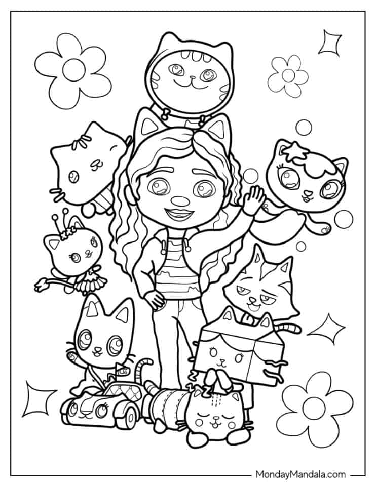 38 Gabby s Dollhouse Coloring Pages Free PDF Printables 