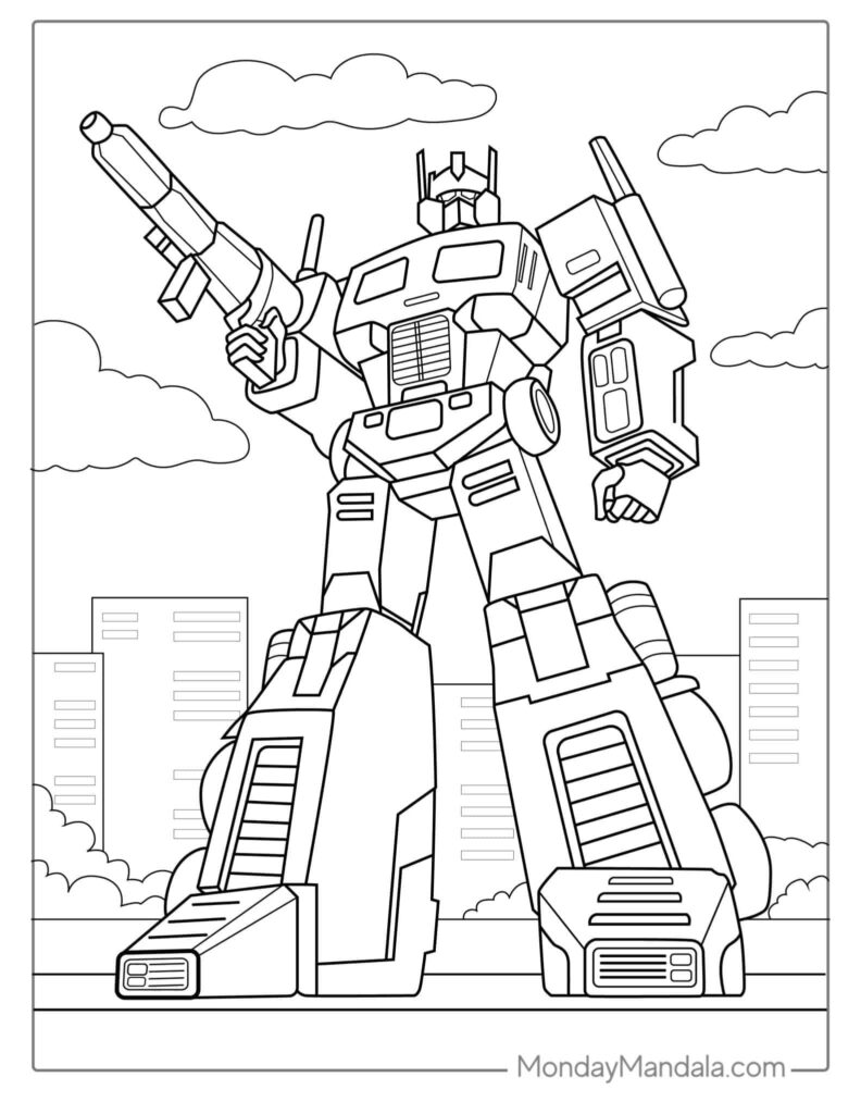 50 Transformers Coloring Pages Free PDF Printables 