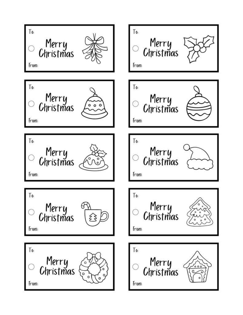 67 Christmas Gift Tags Free Printable Parties Made Personal