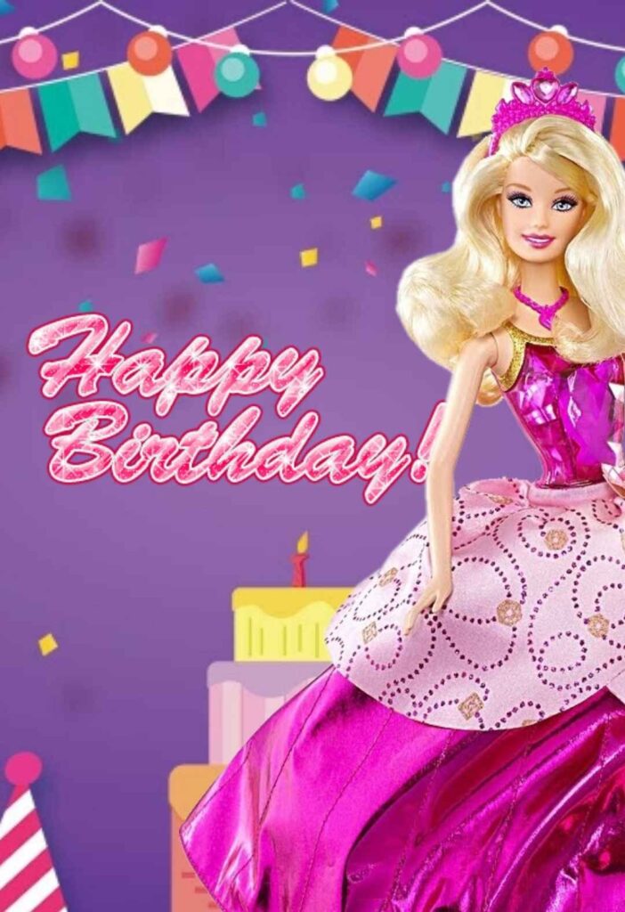 8 Barbie Barbie Princess Printable Birthday Cards free 