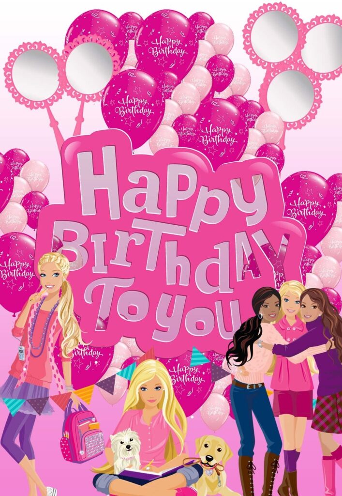 8 Barbie Barbie Princess Printable Birthday Cards free 