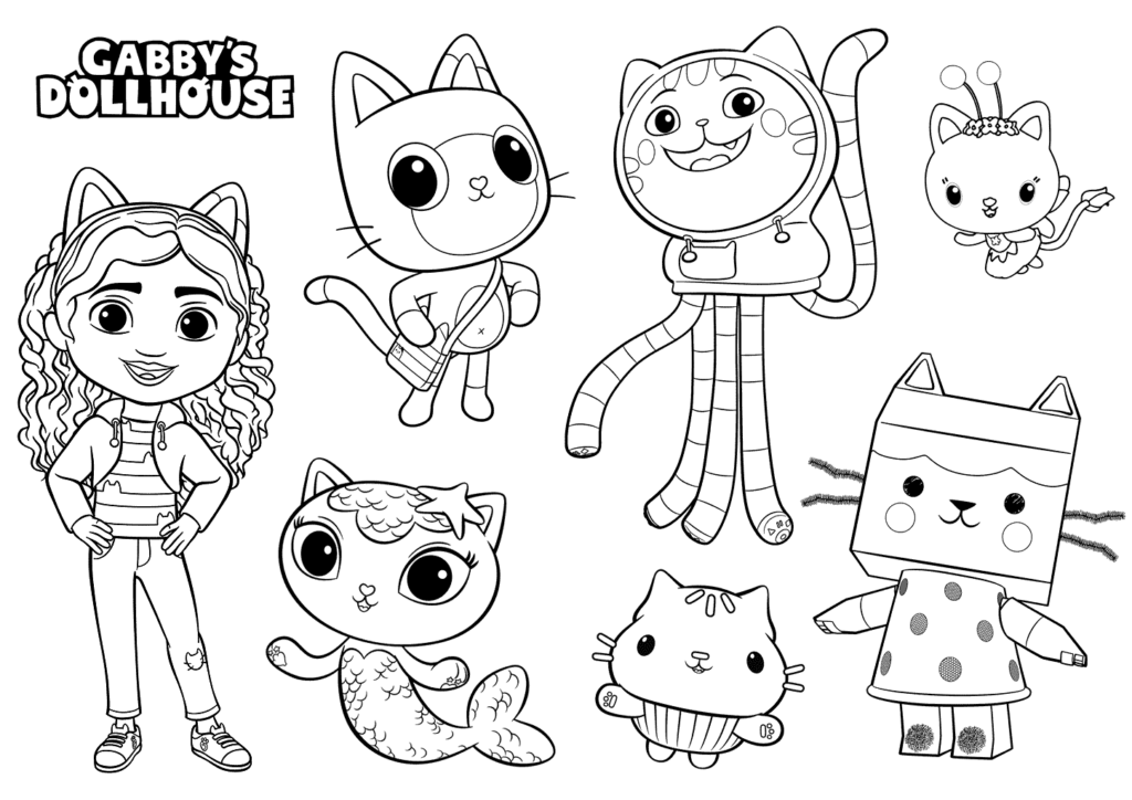 84 Gabby s Dollhouse Coloring Pages ColoringPagesOnly