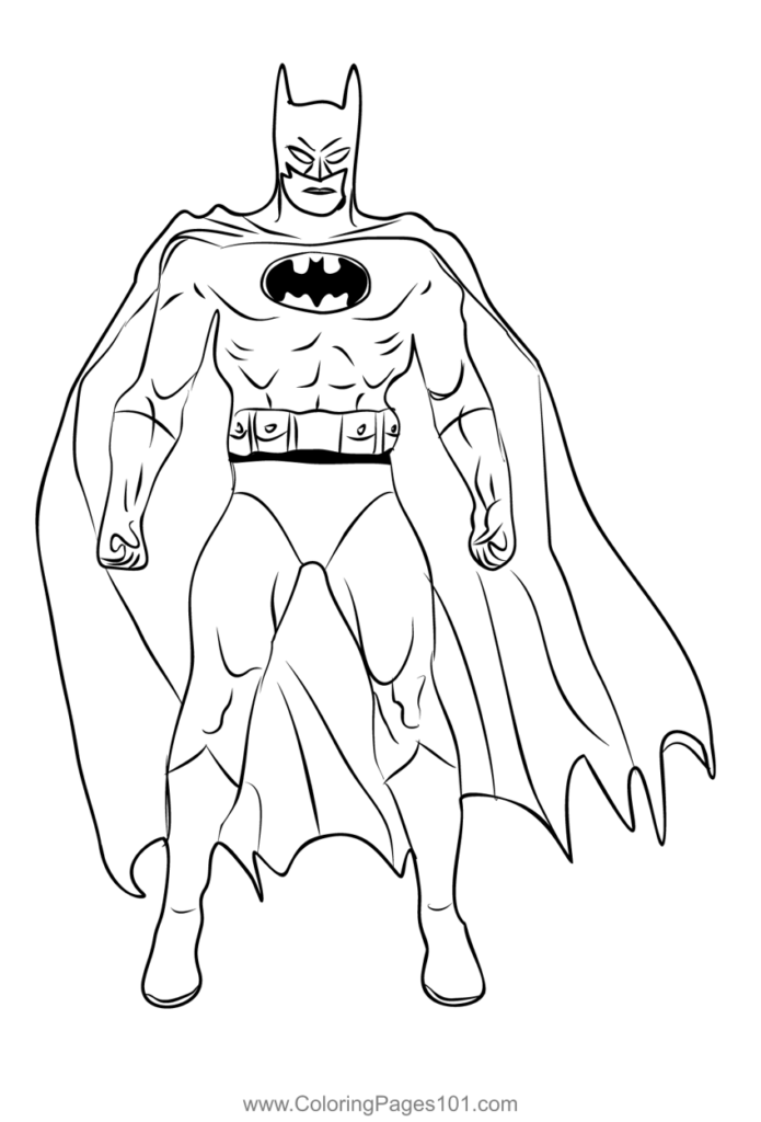 Batman 1 Coloring Page For Kids Free Batman Printable Coloring Pages 