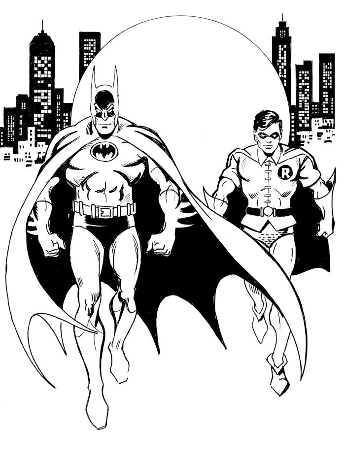 Batman And Robin Free Printable Coloring Pages DeannaropPacheco