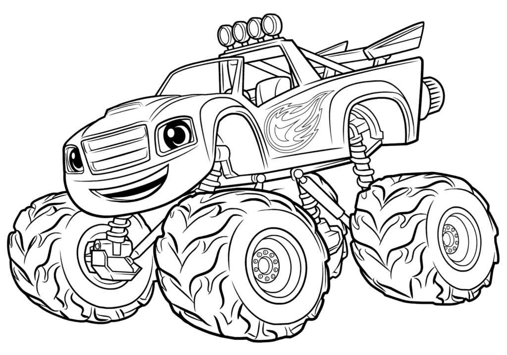 Blaze And The Monster Machines Coloring Pages Best Coloring Pages For 