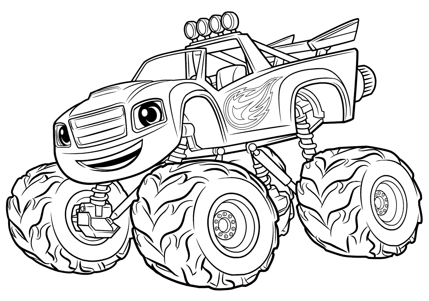 Blaze And The Monster Machines Coloring Pages Best Coloring Pages For