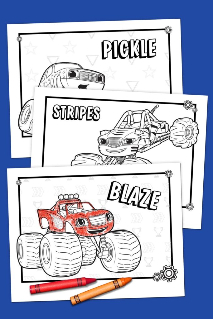 Blaze Coloring Pack Nickelodeon Parents