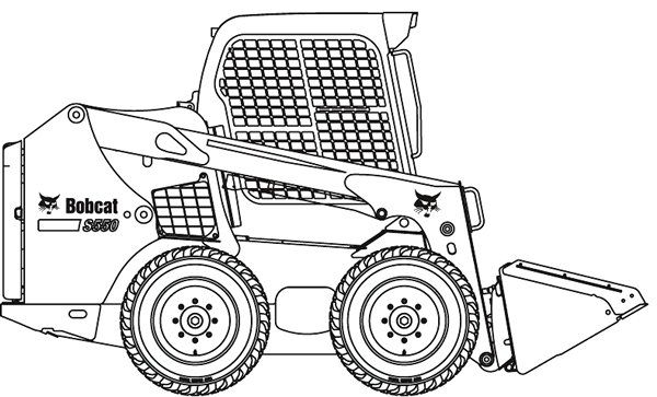 Bobcat Skid Steer Coloring Pages Sketch Coloring Page Coloring Pages 