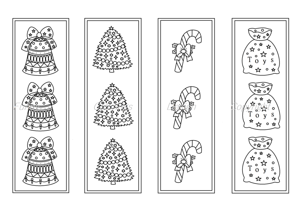 Christmas Bookmarks Printable Printable Word Searches