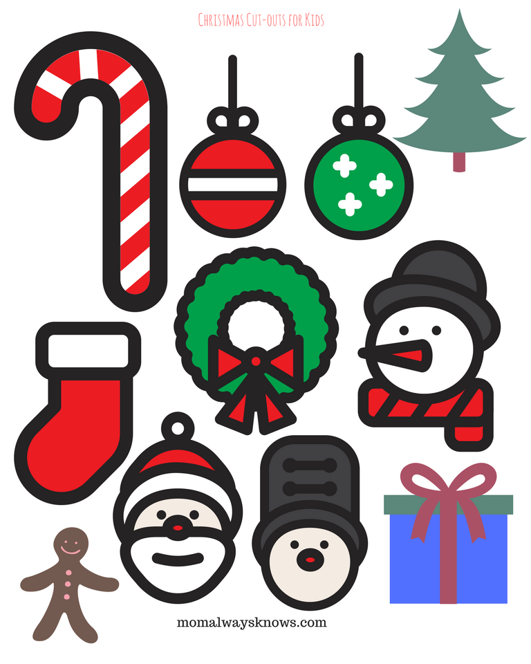 Christmas Craft Ideas For Kids 5 Free Printable Christmas Cut outs