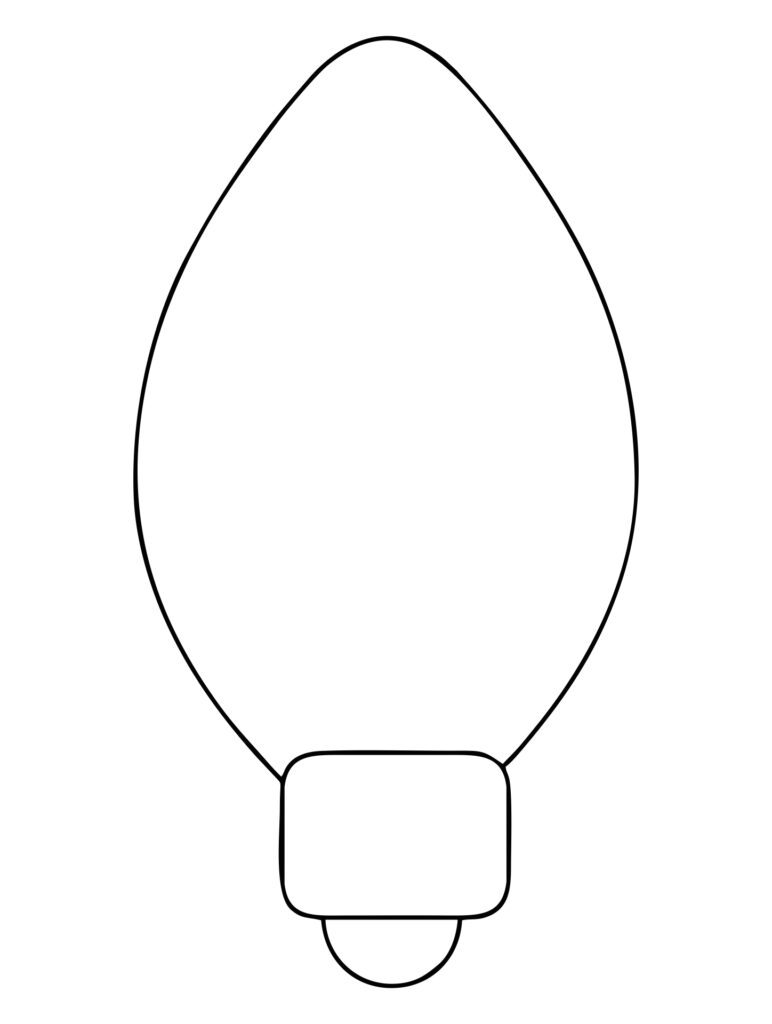 Christmas Light Template Printable