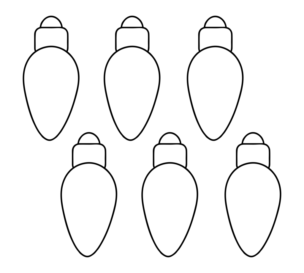 Christmas Lights Template
