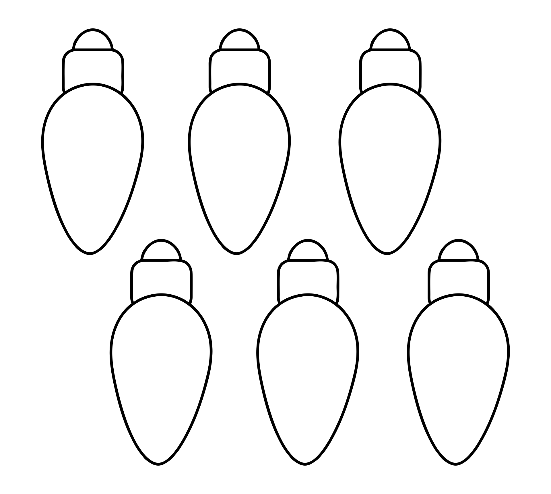 Christmas Lights Template