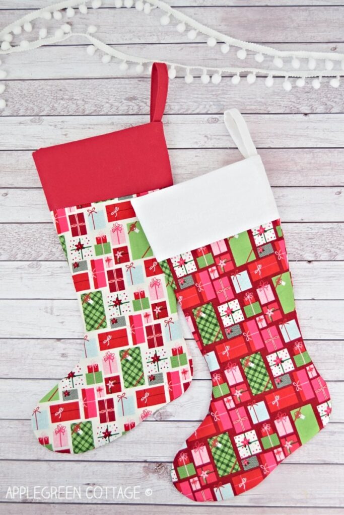 Christmas Stocking Pattern Free Pattern AppleGreen Cottage