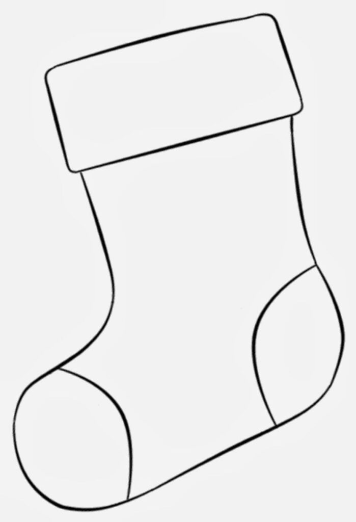 Christmas Stocking Printable Template Free