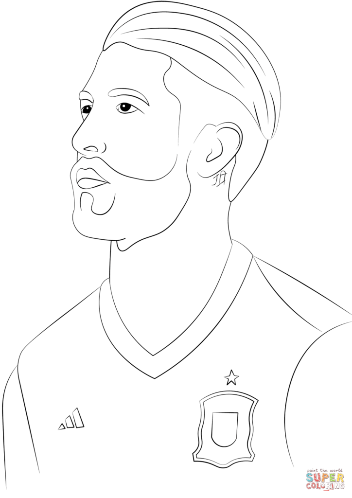 Collection 74 Newest Sergio Ramos Coloring Pages Download And Print 