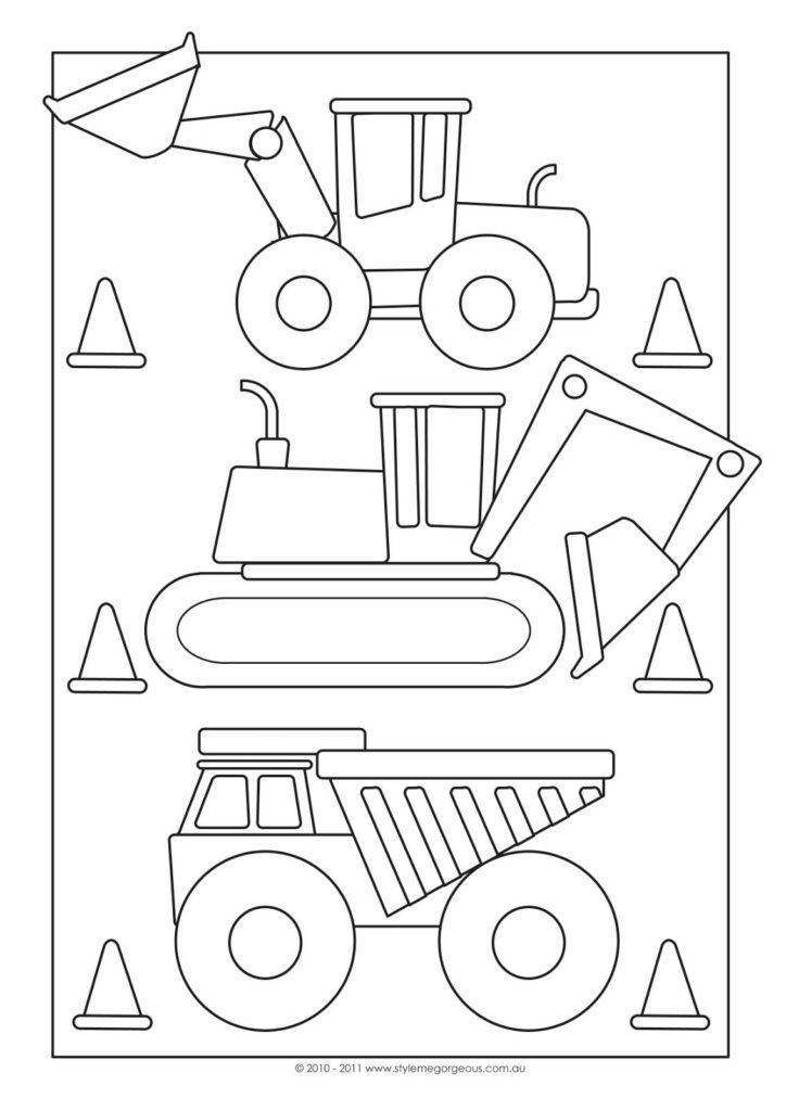 Construction Coloring Pages Free Printable Free Construction Coloring 