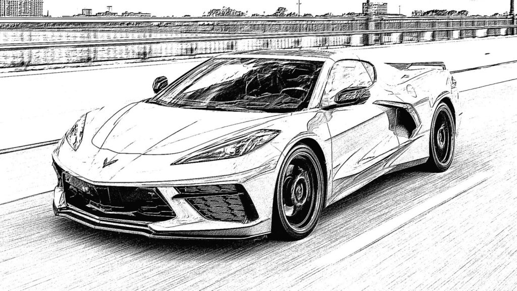 Corvette Coloring Pages Printable