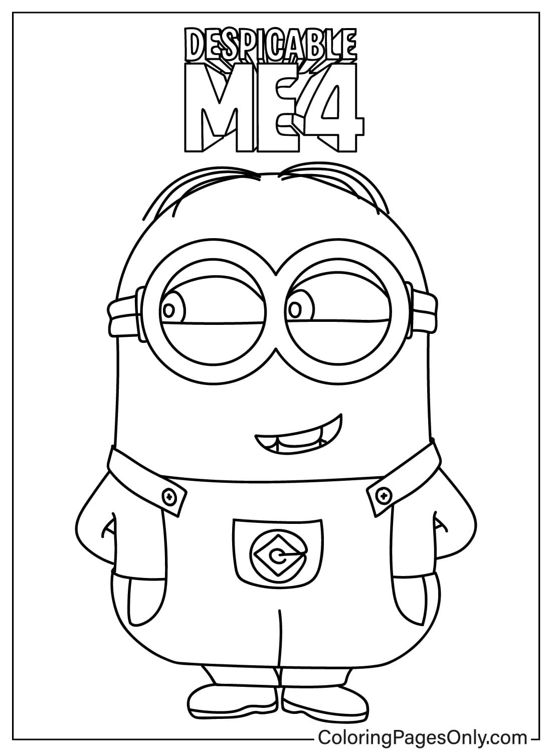 Despicable Me 4 Coloring Page Free Printable Coloring Pages