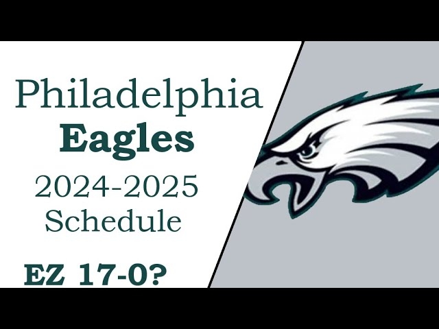 Eagles 2024 2025 NFL Schedule 52 OFF