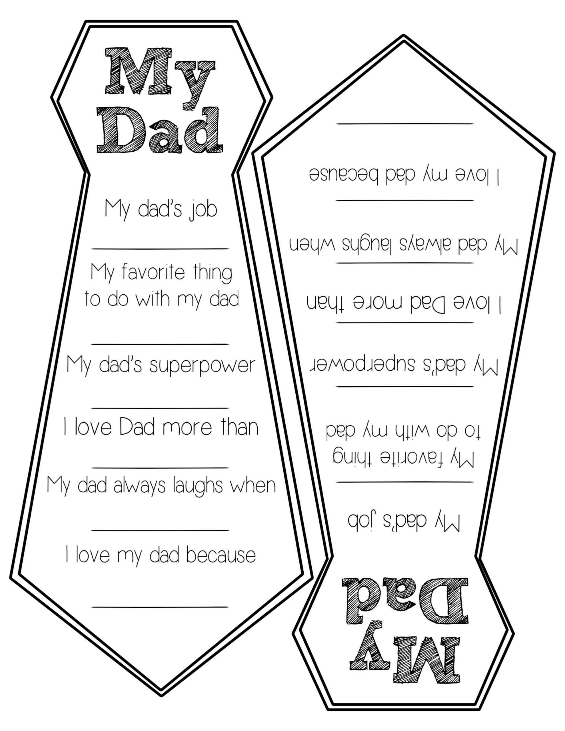 Father S Day Printable Craft Get Your Hands On Amazing Free Printables