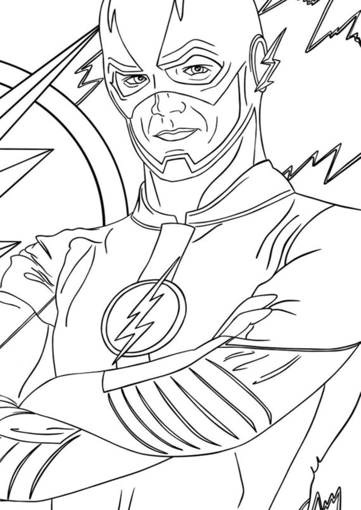 Flash Printable Coloring Pages