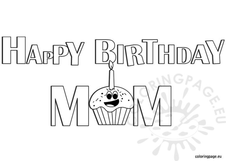 Foldable Birthday Cards For Mom - Foldable Birthday Cards For Mom Printable Coloring 768x548