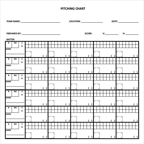 FREE 11 Sample Pitching Chart Templates In PDF Excel