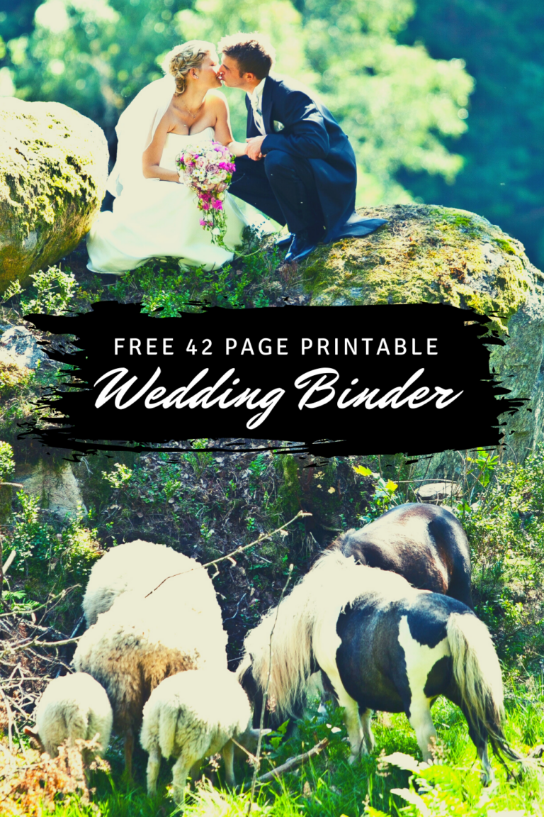 Free 42 Page Printable Wedding - Free 42 Page Printable Wedding Binder 768x1152 