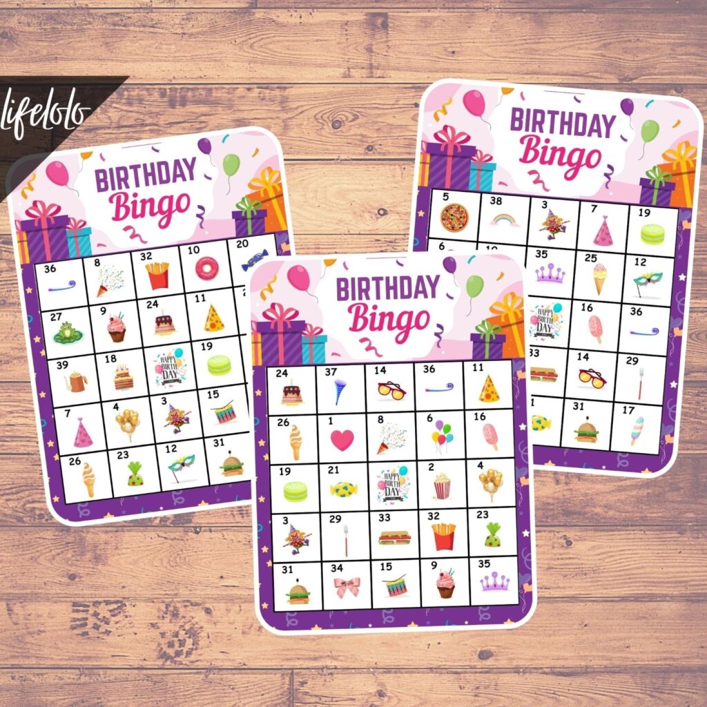 Free Birthday Bingo Printable Printable Word Searches