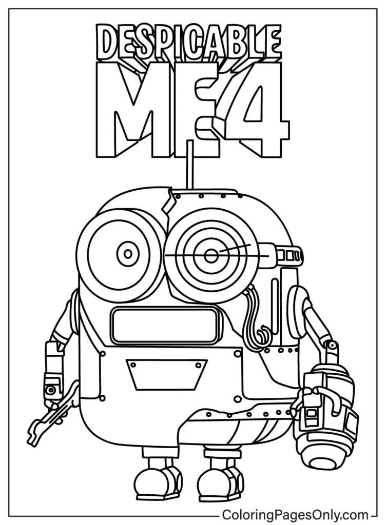 Free Despicable Me 4 Coloring Page Free Printable Coloring Pages