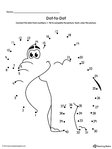  FREE Dot to Dot Elephant Printable Worksheet MyTeachingStation