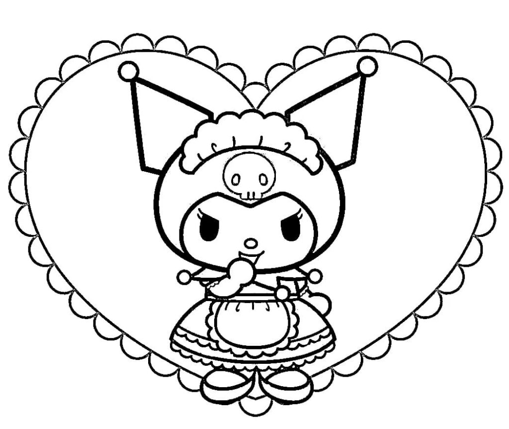 Free Kuromi Coloring Page Download Print Or Color Online For Free