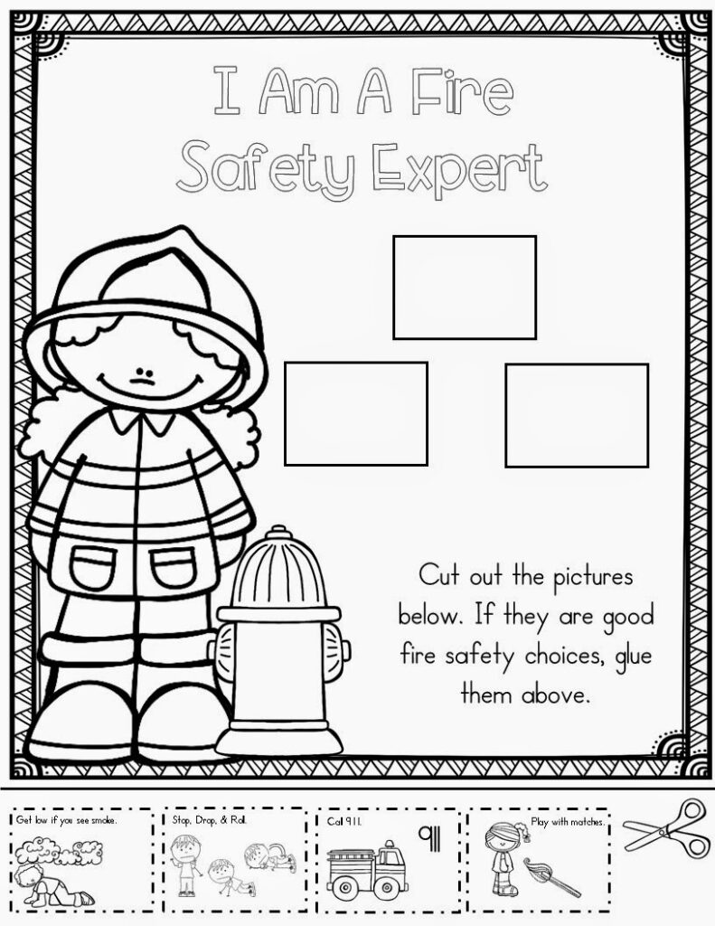 Free Preschool Fire Safety Printables