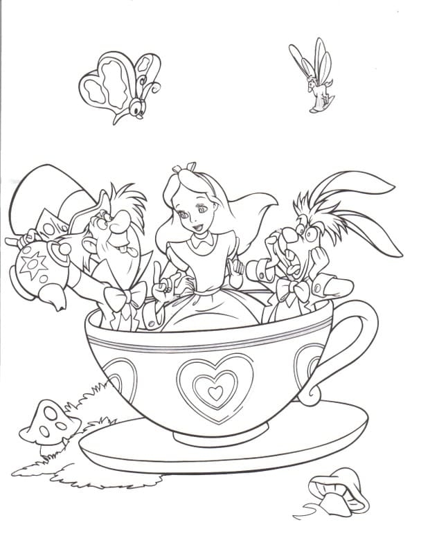 Free Printable Alice In Wonderland Coloring Page Free Printable 