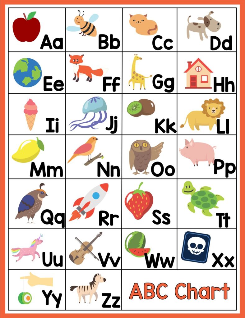 Free Printable Alphabet Chart