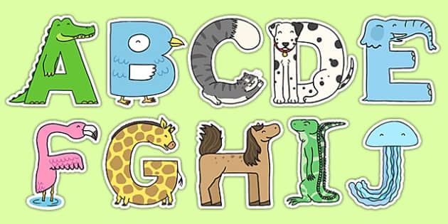 Free Printable Animal Alphabet Letters