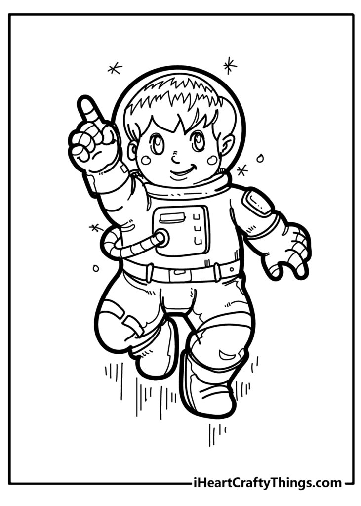 Free Printable Astronaut Coloring Pages For Kids Space